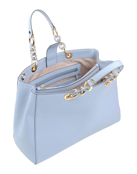 michael kors blue satchel bag.